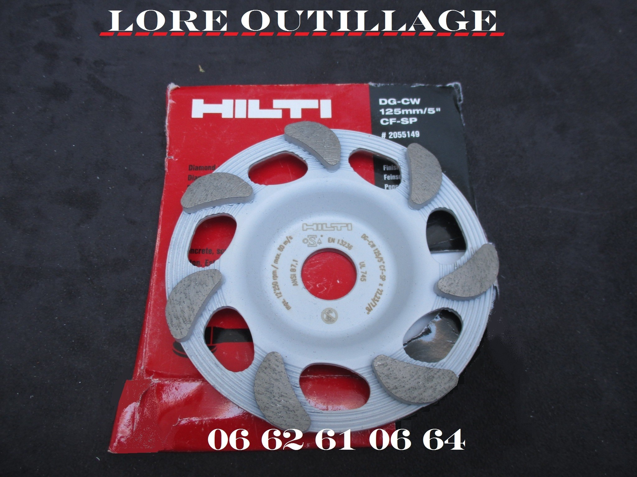 MEULE DIAMANT HILTI DG-CW 125