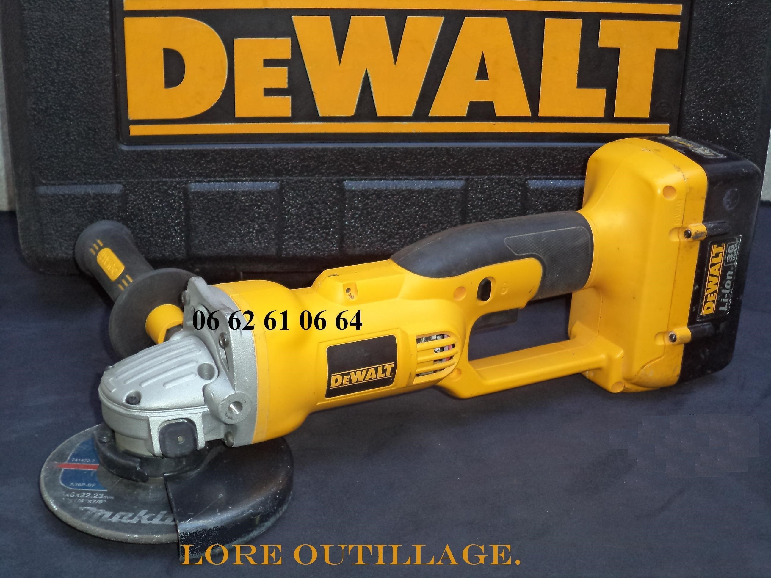 DEWALT DC415 Meuleuse Disqueuse lore outillage