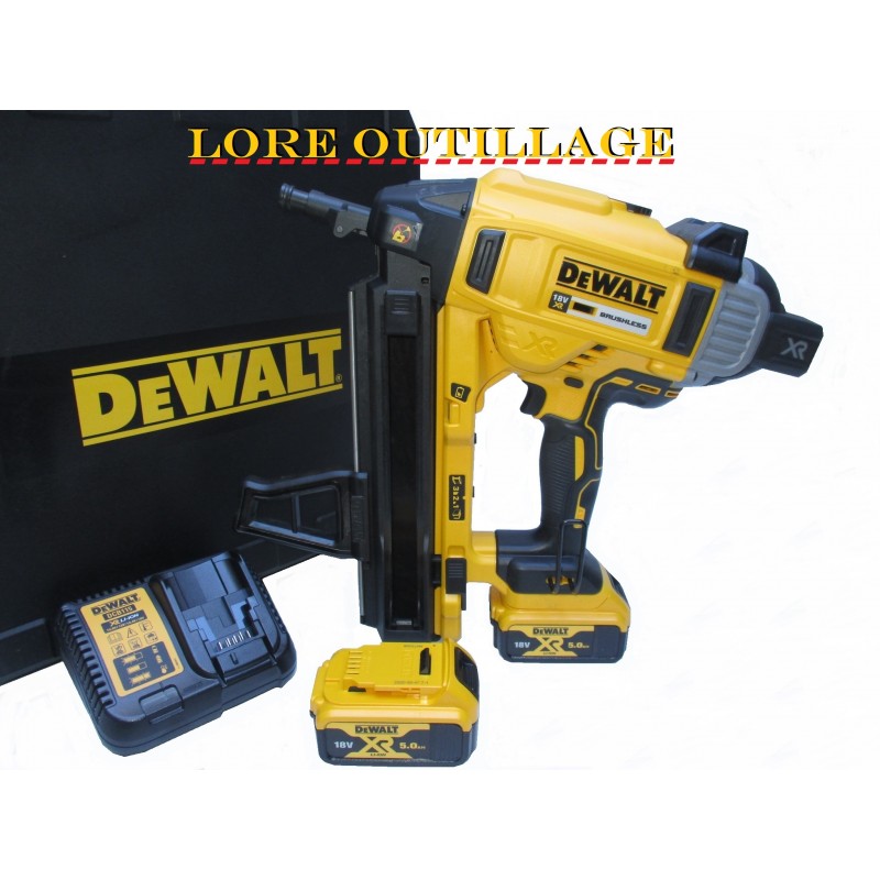 DEWALT DCN890 Cloueur Béton autonome + pointes