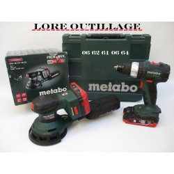 METABO ponceuse + visseuse 18v
