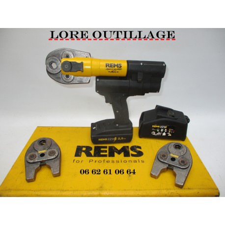 REMS Sertisseuse + 3 mâchoires V cuivre